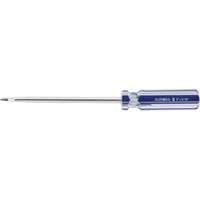 Tournevis &agrave; fente bleu transparent avec bandes, Tige de 5/16", Ronde, Prise en Plastique OCP Construction Supplies
