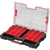 Arx&reg; Large Organizer with Bins, 21" x 15" x 3", Black OCP Construction Supplies