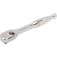 120XP Full Polish Chrome Teardrop Ratchet, 1/4" Drive, Ergonomic Handle OCP Construction Supplies