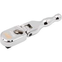 120XP Full Polish Chrome Stubby Flex Head Teardrop Ratchet OCP Construction Supplies