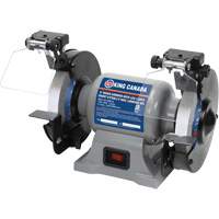 Bench Grinder with LED Lights, 6" Wheel Diameter, 3450 RPM OCP Construction Supplies