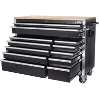 HDRC5212 Armoire mobile de s&eacute;rie HD, 12 tiroirs, 51-1/4" la x 21" p x 40-3/10" h, Noir OCP Construction Supplies