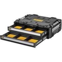 Bloc &agrave; 2 tiroirs TOUGHSYSTEM 2.0 DXL, 30" x 21-13/20" x 10", Noir/Jaune OCP Construction Supplies