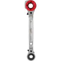 Lineman's 5-in-1 Ratcheting Wrench with Milled Strike Face, 3/4"/1"/1-1/8" Drive, Ergonomic Handle OCP Construction Supplies