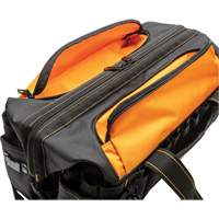 Professional 20" Tool Bag, Nylon, 33 Pockets, Black/Orange OCP Construction Supplies