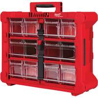 Organisateur PACKOUT &agrave; bac inclinable, 15-1/5" x 19-7/10" x 6-7/10", Noir/Rouge OCP Construction Supplies