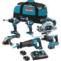 Ensemble 6 outils &agrave; moteur sans balai LXT, Lithium-ion, 18 V OCP Construction Supplies