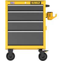 Coffre &agrave; outil roulant robuste, 4 tiroirs, 26" la x Jaune OCP Construction Supplies