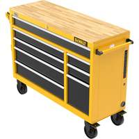 Postes de travail industriel mobile, 8 tiroirs, 52" la x Jaune OCP Construction Supplies