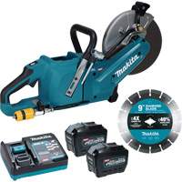 40Vmax XGT Brushless Power Cutter with 8.0Ah Batteries Kit, 9", 40 V OCP Construction Supplies