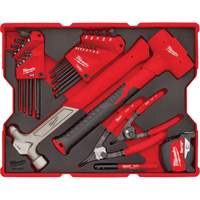 Hex Key & Hammer Set with Tray for PACKOUT Drawers OCP Construction Supplies