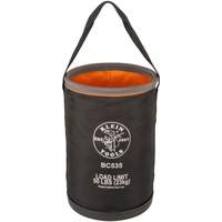 Straight Utility Bucket, 17" L x 12" W x 4" H, Nylon, Black/Grey/Orange OCP Construction Supplies