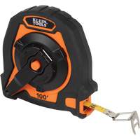 Closed Reel Long Tape Measure, 10 mm x 100', Imperial Graduations OCP Construction Supplies