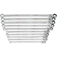 Jeu de cl&eacute;s Gearbox &agrave; t&ecirc;te flexible XL et cannelure universelle 120XP, Cl&eacute; polygonale, 10 morceaux, Imp&eacute;rial OCP Construction Supplies