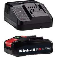 PXC Battery & Charger Starter Kit, Lithium-Ion, 18 V, 2.5 Ah OCP Construction Supplies