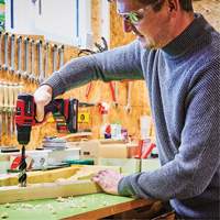 Cordless Drill/Driver Kit, Lithium-Ion, 18 V, 3/8" Chuck, 354 in-lbs Torque OCP Construction Supplies