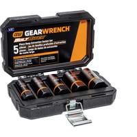 Bolt Biter Extraction Socket Set, 5 Pcs, Impact, 1/2" Drive Size, Deep OCP Construction Supplies