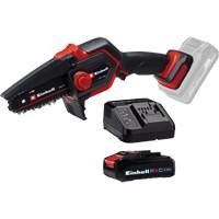 Cordless Compact Pruning Chain Saw with 2.5Ah Battery & Charger Starter Kit, 6", Battery Powered, 18 V OCP Construction Supplies
