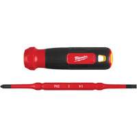 Tournevis &agrave; embouts interchangeables &agrave; tige articul&eacute;e isol&eacute; 1000 V, 2-en-1, 8-4/5" lo, Prise Coussin&eacute;e OCP Construction Supplies