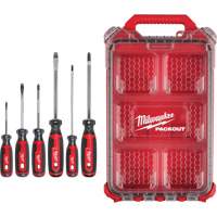 Ensemble de tournevis &agrave; prise coussin&eacute;e avec organisateur compact &agrave; profil bas PACKOUT, 6 m OCP Construction Supplies
