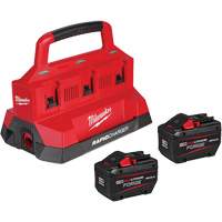 M18 Forge Starter Kit with 2 Batteries & 6-Bay Rapid Charger, Lithium-Ion, 18 V, 12 Ah OCP Construction Supplies