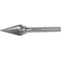 Double Cut Conical Carbide Burr, 1/2" Dia., 1/4" Shank, 7/8" Depth of Cut OCP Construction Supplies