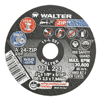 Portable Small Diameter Reinforced Cut-Off Wheels - Zip, 2" x 1/8", 5/16" Arbor, Type 1, Aluminum Oxide, 31000 RPM OCP Construction Supplies