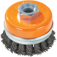 Knot-Twisted Wire Cup Brush, 5" Dia. x 5/8"-11 Arbor OCP Construction Supplies