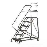 Heavy Duty Safety Slope Ladder, 6 Steps, Serrated, 50° Incline, 60" High OCP Construction Supplies