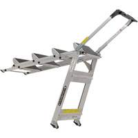 Tilt & Roll Step Stool Ladder, 4 Steps, 44.25" x 22.13" x 59" High OCP Construction Supplies