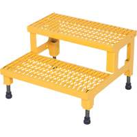Adjustable Step-Mate Stand, 2 Step(s), 23-13/16" W x 22-7/8" L x 15-1/4" H, 500 lbs. Capacity OCP Construction Supplies