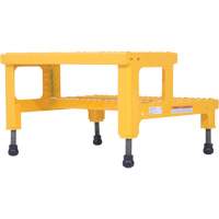 Adjustable Step-Mate Stand, 2 Step(s), 23-13/16" W x 22-7/8" L x 15-1/4" H, 500 lbs. Capacity OCP Construction Supplies