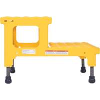 Adjustable Step-Mate Stand, 2 Step(s), 23-13/16" W x 22-7/8" L x 15-1/4" H, 500 lbs. Capacity OCP Construction Supplies