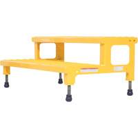 Adjustable Step-Mate Stand, 2 Step(s), 36-3/16" W x 22-7/8" L x 15-1/4" H, 500 lbs. Capacity OCP Construction Supplies