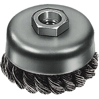 Knot Wire Cup Brush, 3" Dia. x 5/8"-11 Arbor OCP Construction Supplies