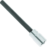 Extra-Long Bit Socket, Hex, 1/4" x 4-5/8" L, 1/2" Square Drive Drive OCP Construction Supplies
