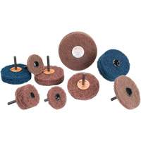 Meule Buff & Blend Standard Abrasives, 3" dia. x 1/4" la, Arbre 1/4", Oxyde d'aluminium OCP Construction Supplies