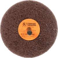 Meule Buff & Blend Standard Abrasives, 3" dia. x 1" la, Arbre 1/4", Oxyde d'aluminium OCP Construction Supplies