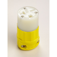 2-Pole 3-Wire Grounding Straight Blade Connector, 5-20P, Nylon OCP Construction Supplies