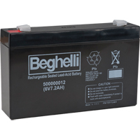 Sealed Lead Acid Batteries, 6 V, 7.2 Ah OCP Construction Supplies