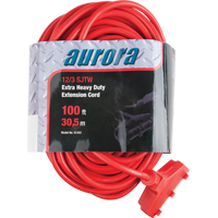 Vinyl Extension Cord, Outdoor, SJTW, 12/3 AWG, 15 A, 3 Outlet(s), 100' OCP Construction Supplies