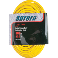 Vinyl Extension Cord with Light Indicator, Outdoor, SJTOW, 12/3 AWG, 15 A, 100' OCP Construction Supplies