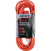 Extension Cord, Indoor/Outdoor, SJTW, 16/3 AWG, 13 A, 25' OCP Construction Supplies