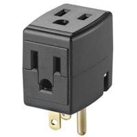 Grounded Triple Cube, 3 Outlet(s), None, 15 Amps, 1875 W, 125 V OCP Construction Supplies