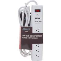 USB Charging Surge Protector, 6 Outlets, 1200 J, 1875 W, 6' Cord OCP Construction Supplies