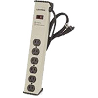 Surge Protector Strip, 6 Outlets, 900 J, 1500 W, 6' Cord OCP Construction Supplies