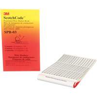 Livret d'&eacute;tiquettes pour le marquage de fils pr&eacute;imprim&eacute;es ScotchCode OCP Construction Supplies
