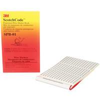 Livret d'&eacute;tiquettes pour le marquage de fils pr&eacute;imprim&eacute;es ScotchCode OCP Construction Supplies