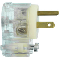 Angled Hospital Grade Extension Plug, Nylon, 15 Amps, 125 V OCP Construction Supplies