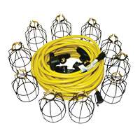 Guirlandes lumineuses &agrave; DEL, 10 Lumi&egrave;res, 100' lo, Boîtier en M&eacute;tal OCP Construction Supplies